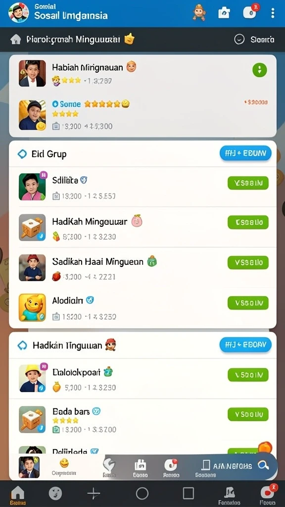 Screenshot menampilkan karakter dalam aksi seru.