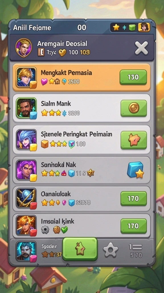 Fitur obrolan untuk interaksi sosial antar pemain.