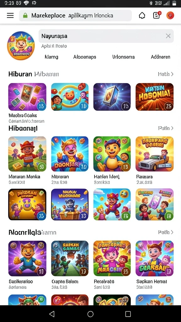 Menampilkan berbagai pilihan tema slot yang tersedia.