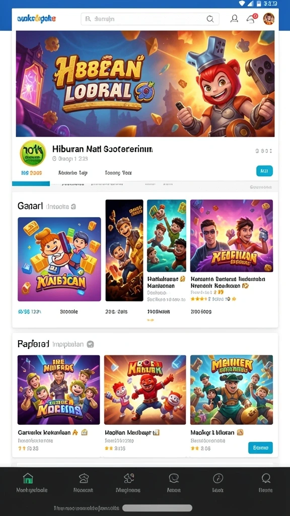 Tampilan awal yang memikat dengan pilihan slot beragam.