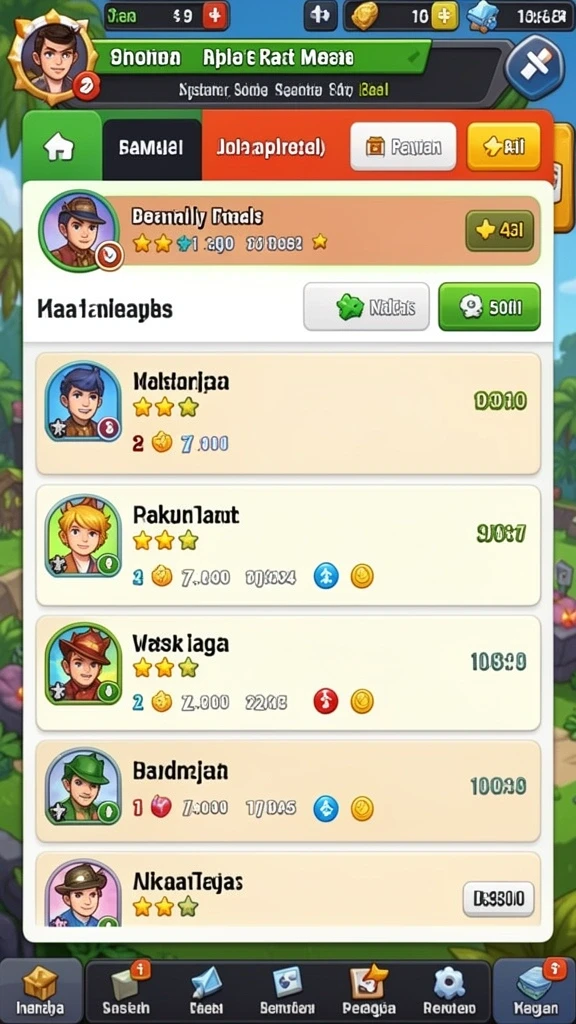 Tampilan antarmuka BULANTOGEL yang menarik dan intuitif.