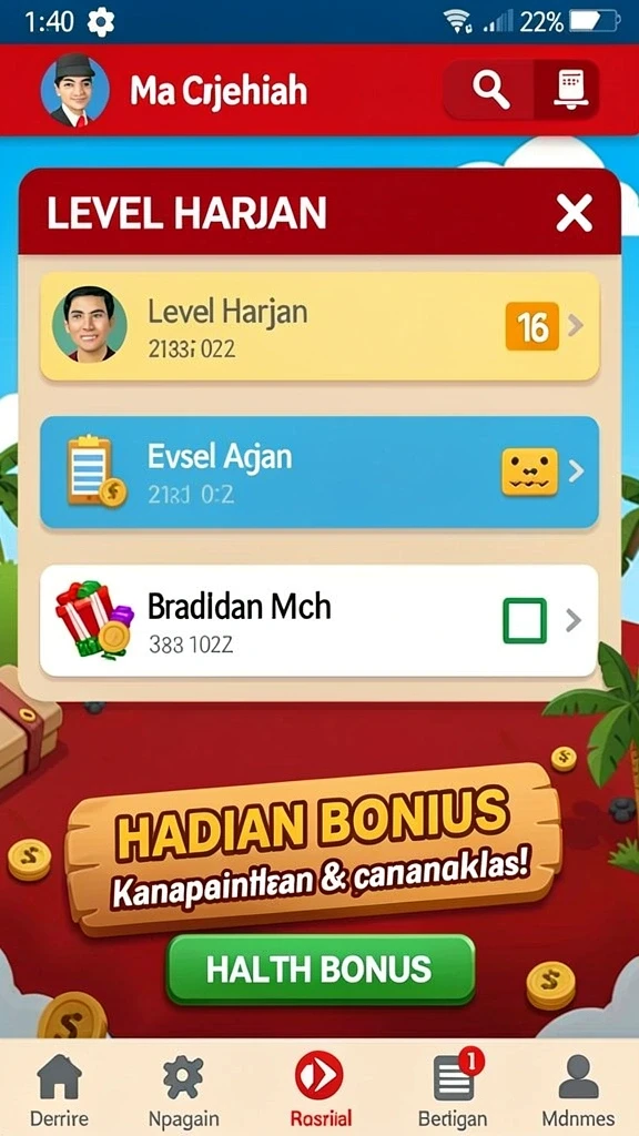 Tampilan antarmuka yang menarik dan ramah pengguna.