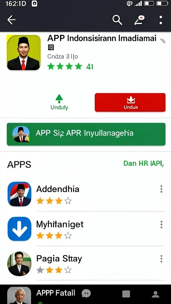 Tampilan menarik dari menu utama aplikasi H89.