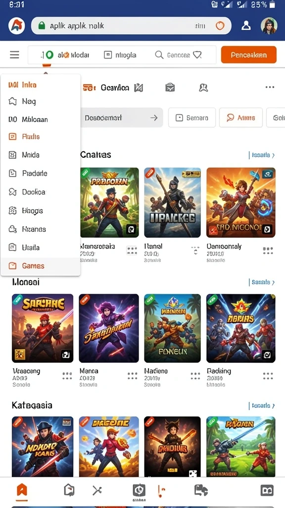 Screenshot fitur bonus dan hadiah menarik yang ditawarkan.