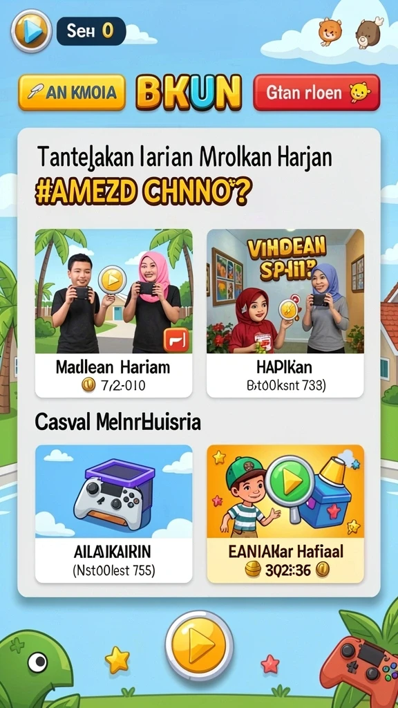 Banyak pilihan permainan yang mengasyikkan.