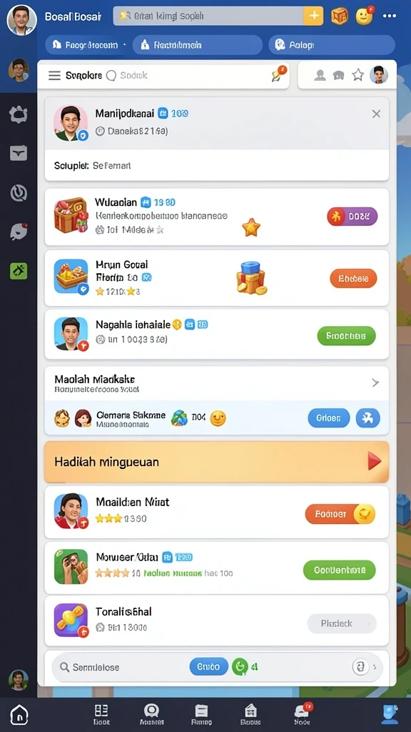 Tampilan antarmuka yang menarik dan user-friendly.