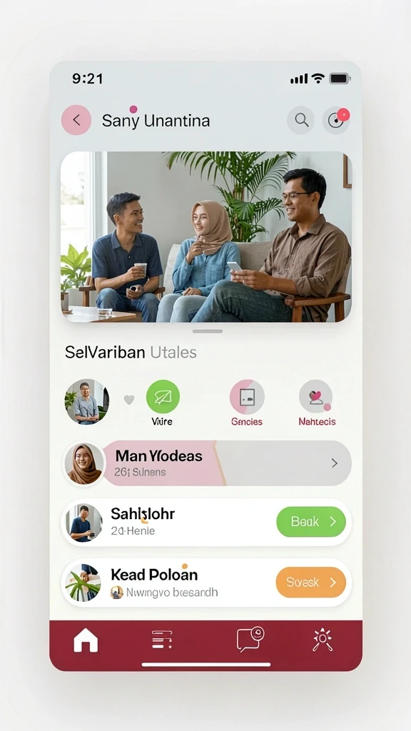 Tampilan utama aplikasi KAKRP yang menarik.