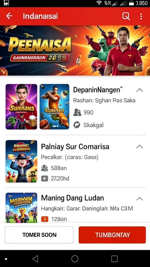 Karakter unik yang bisa dipilih.