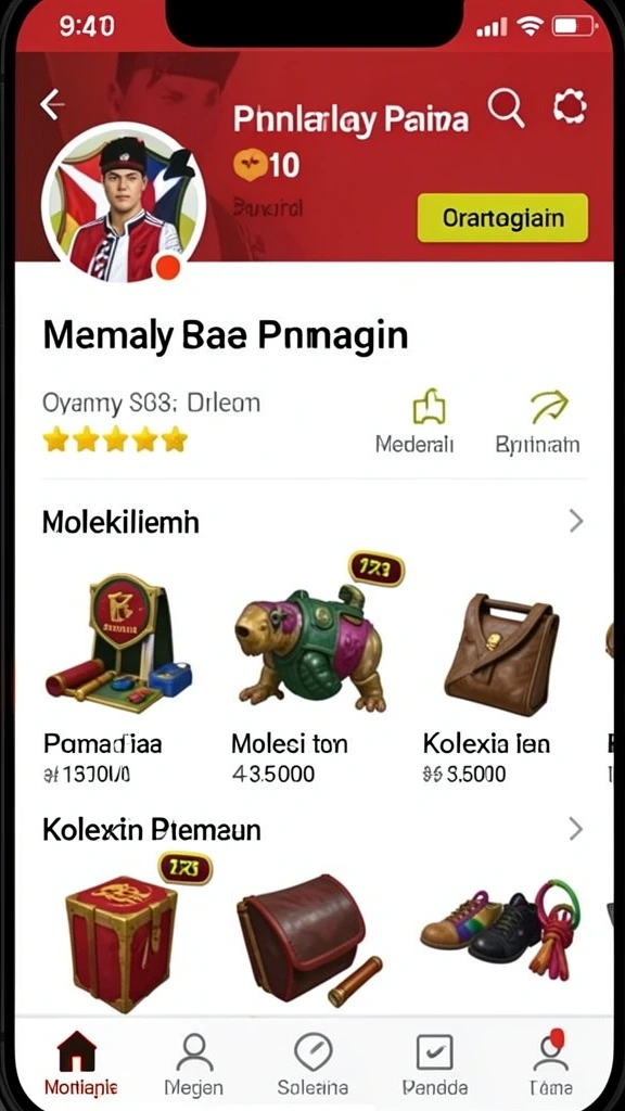 Tampilan utama aplikasi LABA777 dengan berbagai pilihan permainan.
