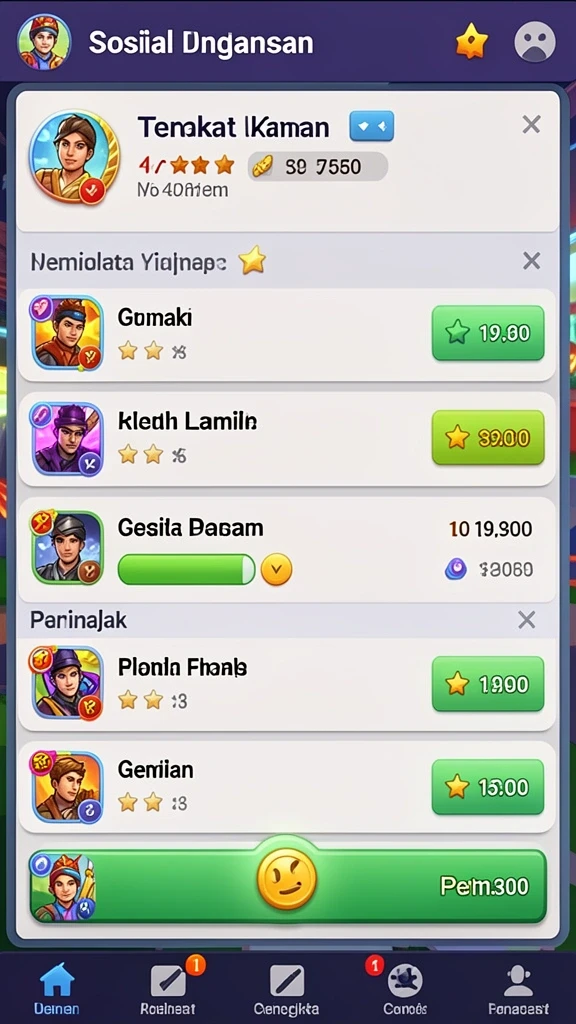 Tampilan antarmuka yang menarik dan ramah pengguna.