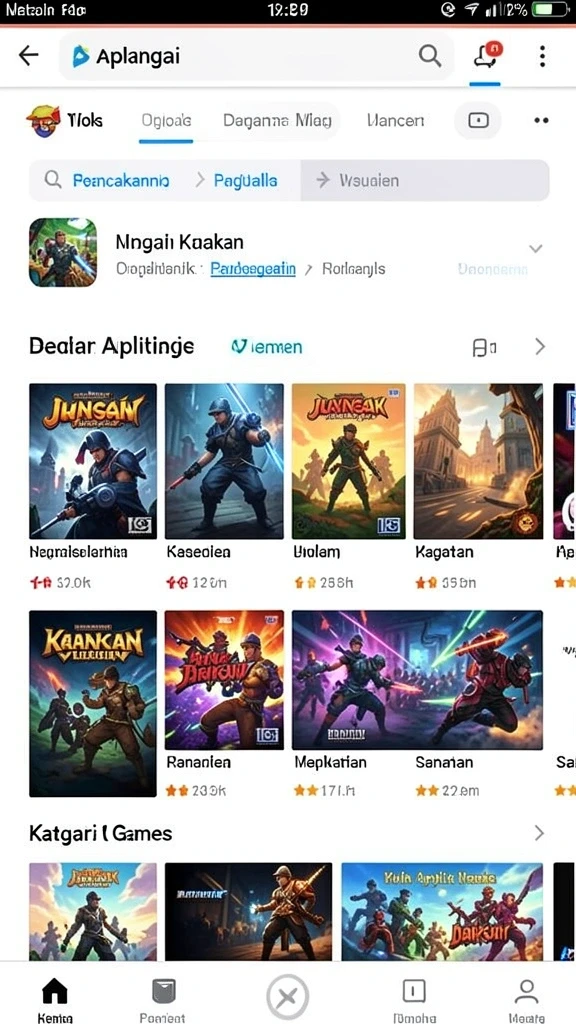 Beragam permainan dengan tema menarik.