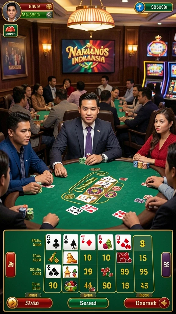 Antarmuka utama game PANGLIMA77 yang menarik.