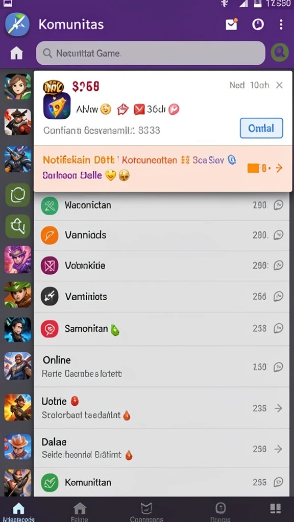 Tangkapan layar menunjukkan interaksi multiplayer yang seru.
