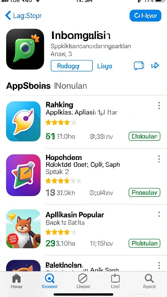 Tampilan antarmuka yang menarik dan user-friendly.