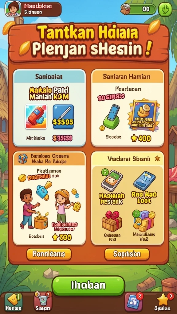 Tampilan grafis yang memukau dari tema slot.